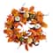 24" Pumpkin, Gourd & Berries Artificial Fall Wreath